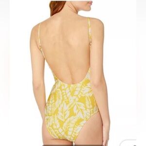 Kate Spade one piece swimsuit in yellow. Nwt Size large